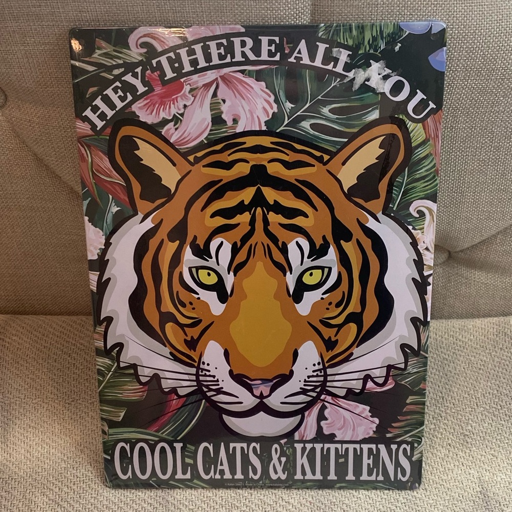 NEW Tiger King Graphic Art Metal Sign Wall Decor Gift
